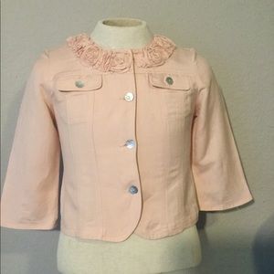 Short peach blazer